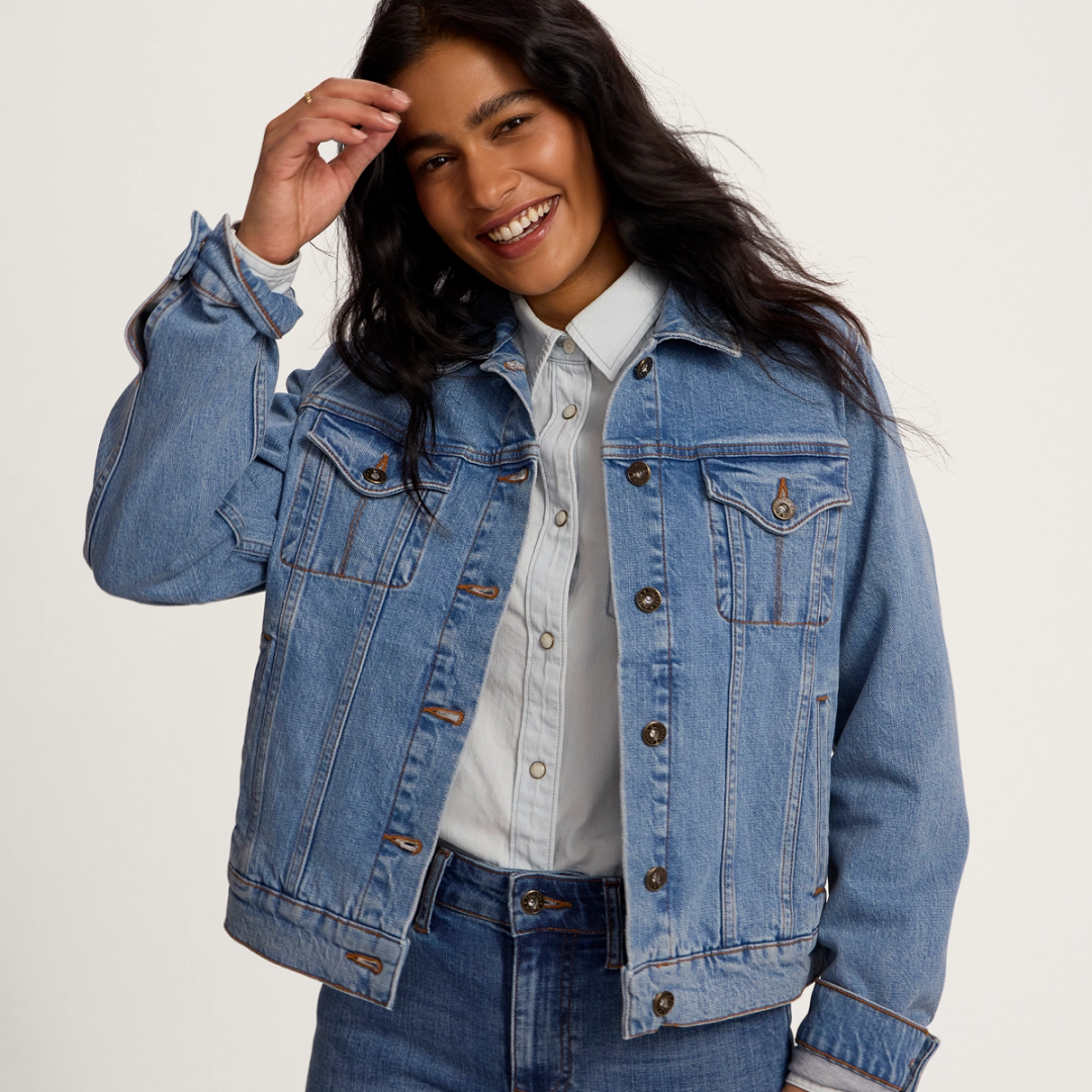 Trucker jean 2025 jacket womens