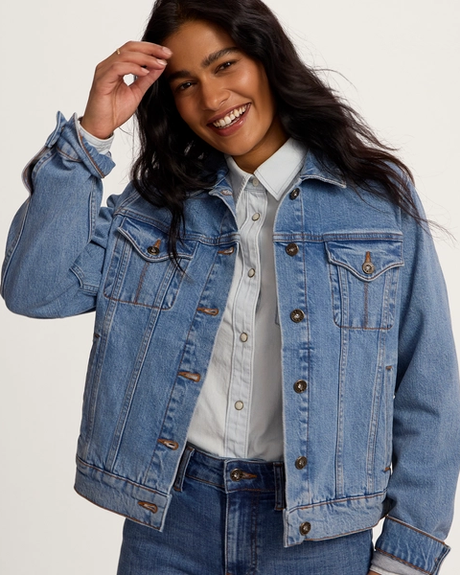 Tecovas WOMEN'S DENIM TRUCKER JACKET
