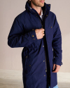 Front view of Men's Storm Chaser Jacket - Dark Navy on model