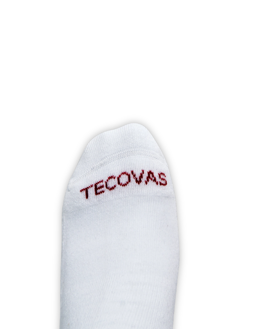 View of Buckin Bronc Crew Socks (2-Pack) - White / Rust