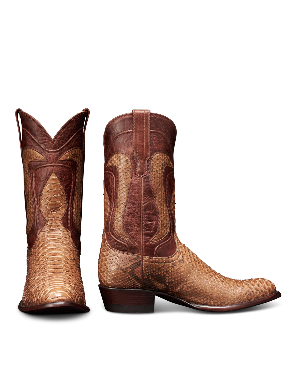 The Cartwright in Saddle Python - Men's Cowboy Boot | Tecovas