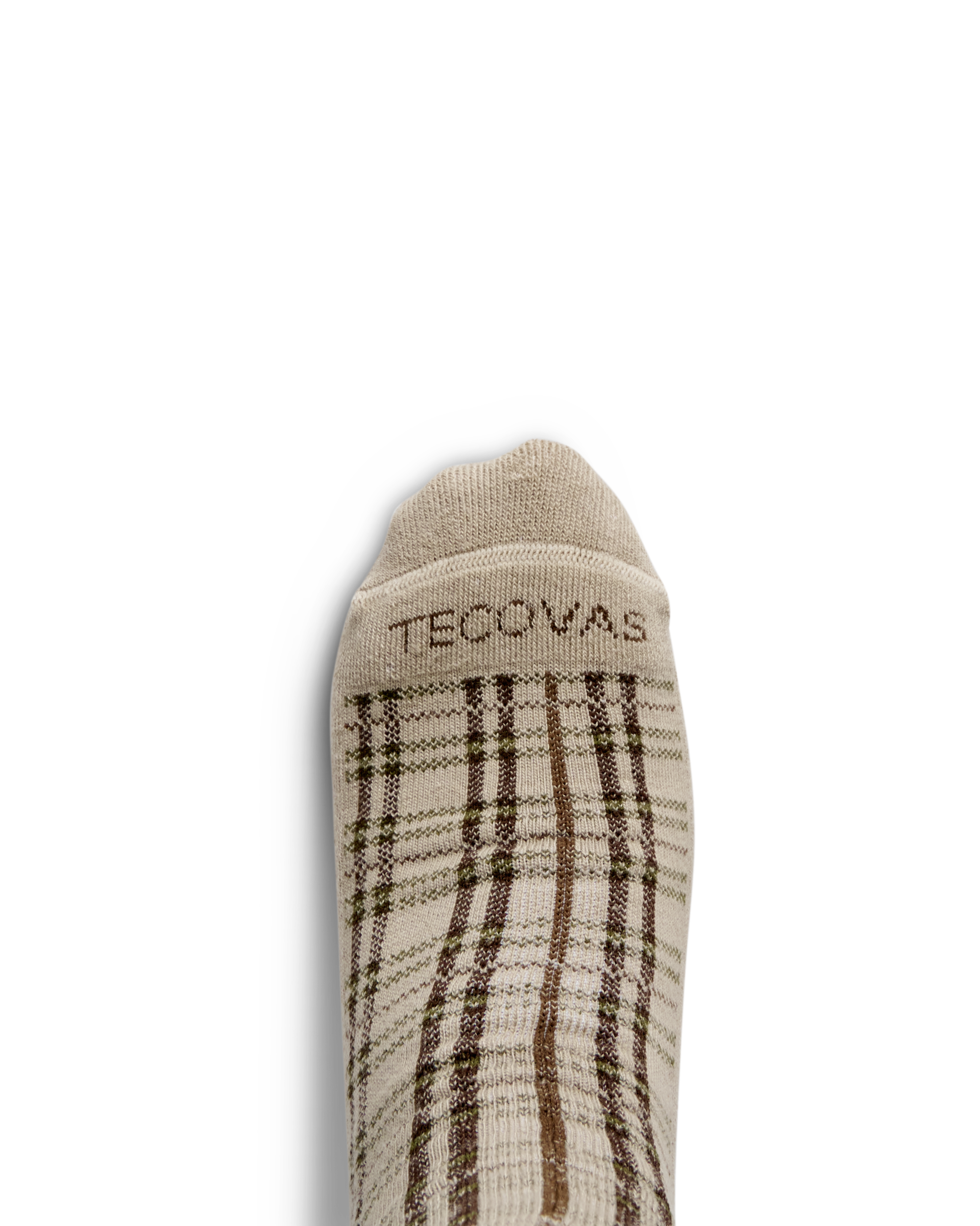 View of Over the Calf Plaid & Horseshoe Socks (3-Pack) - Green / Khaki / Dark Brown