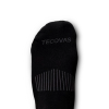 Toe view of Ankle Socks - Black on plain background