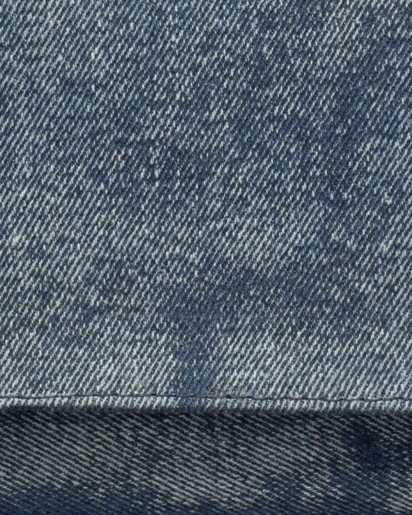 Closeup view of Denim Shoulder Bag - Medium Wash