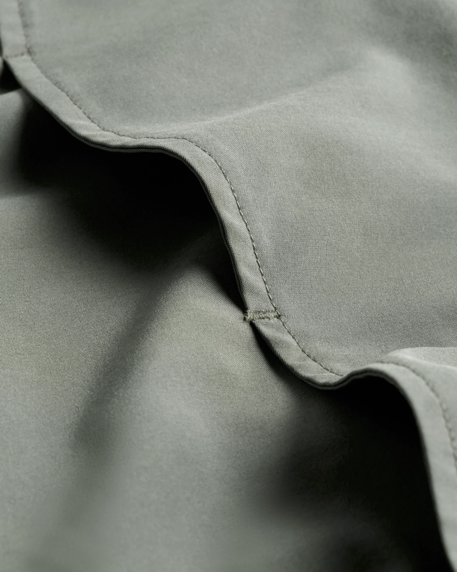 Closeup detail view of Men's Performance Western Pearl Snap - Cactus