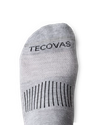 Toe view of Ankle Socks - Gray on plain background