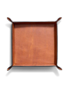 Inside view of Valet Tray - Cognac on plain background