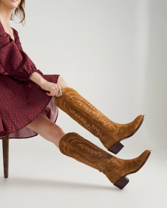 Women's Brown Suede Boots | Tecovas