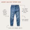 Flat lay of Women's High-rise Tapered Jean in Light wash