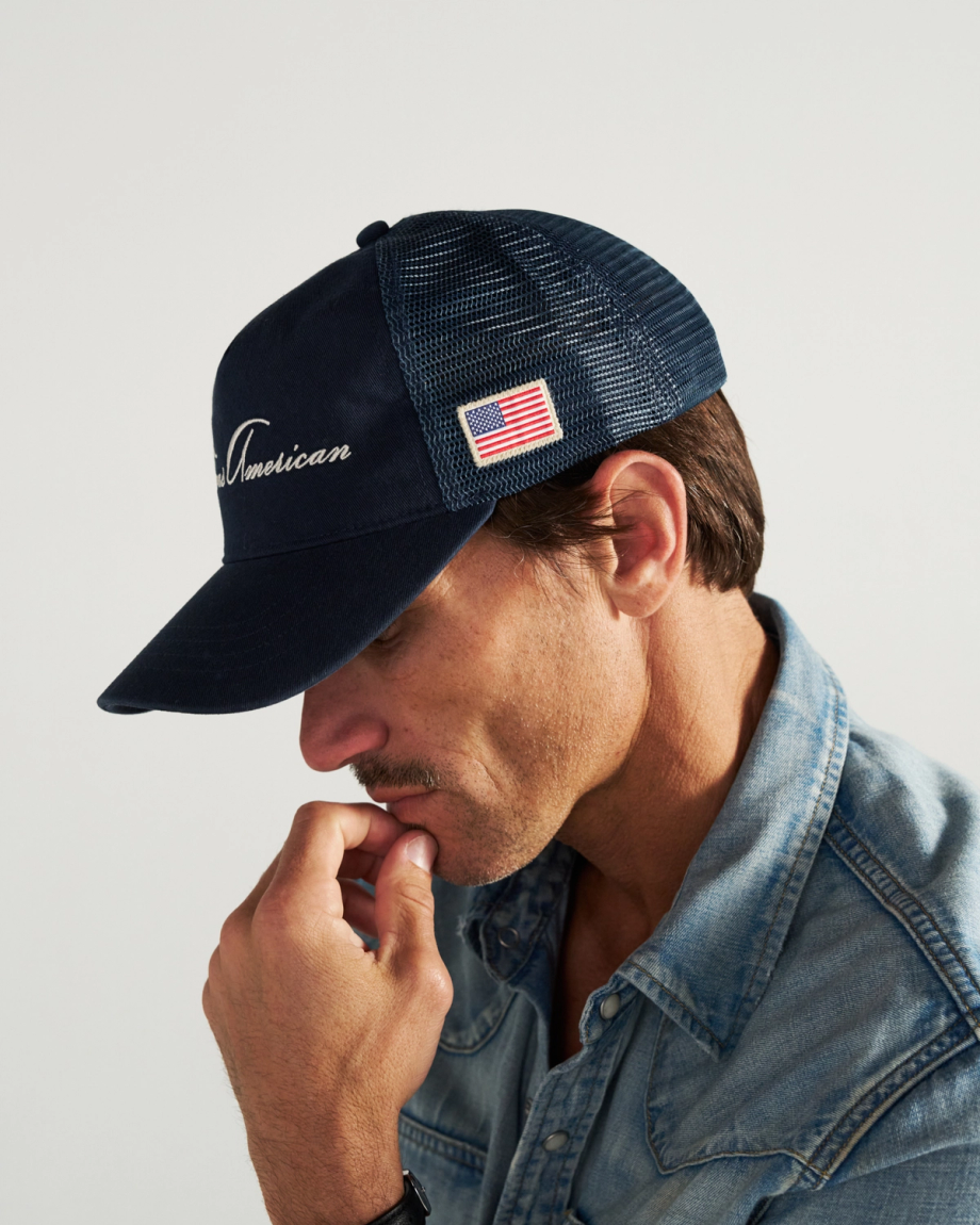 View of Tecovas American Trucker - Washed Navy
