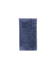 Floral Square Bandana - Blue on plain background