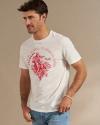 View of Men's I'm Going to Texas Tee - Bone/Red