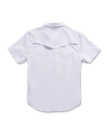 Closeup detail view of Men's Performance Western Pearl Snap SS - Classic Fit - White