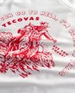 View of Men's I'm Going to Texas Tee - Bone/Red