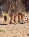 Image of ranch boots sitting in the dirt