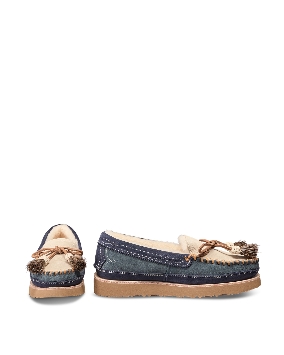 The Millie - Dark Slate/Sandstone Suede