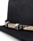 Closeup view of Hat Band - Black Bone