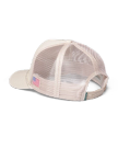 Quarterback view of Trademark Trucker Hat - White on plain background