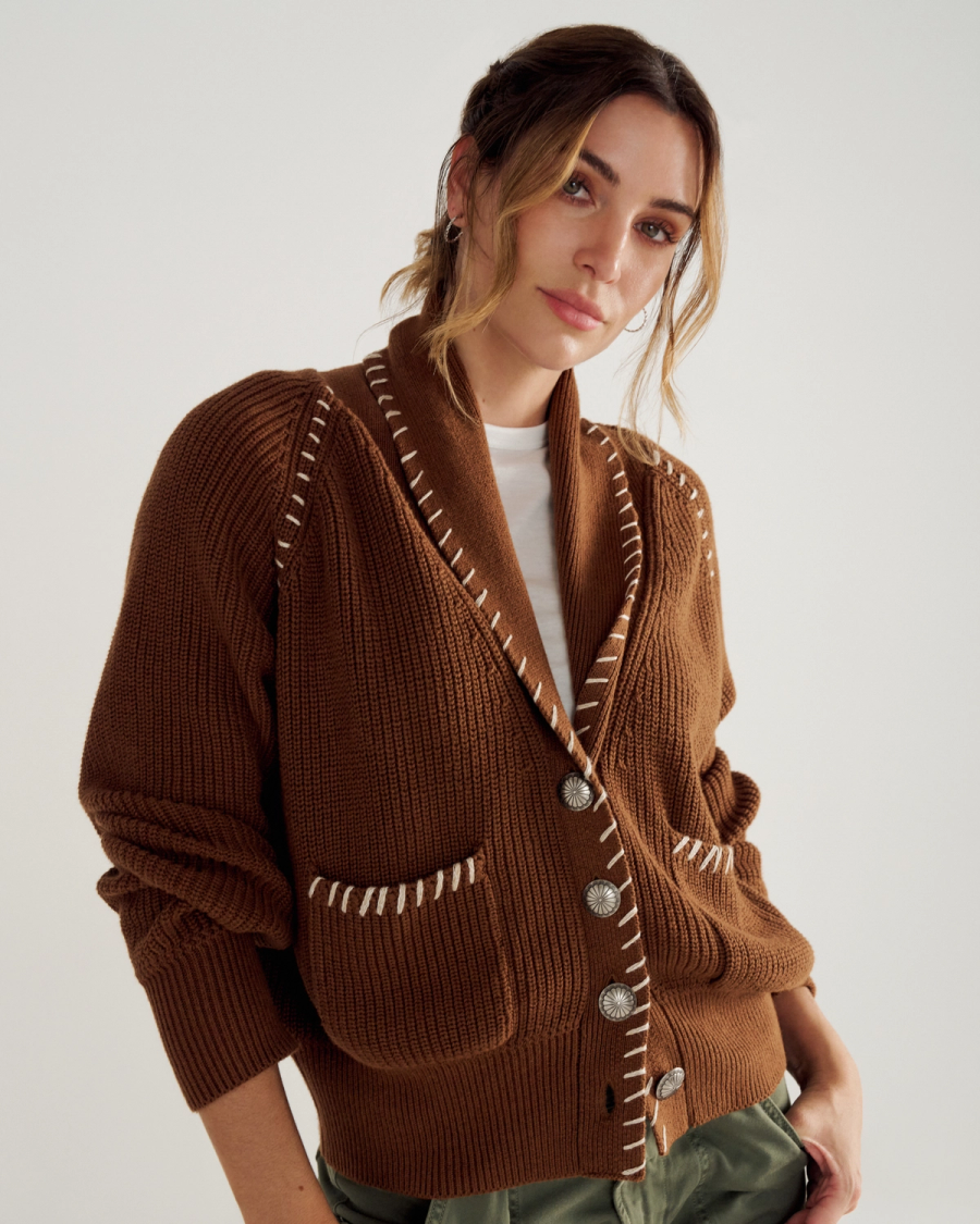 Women's Shawl Collar Cardigan Sweater | Tecovas