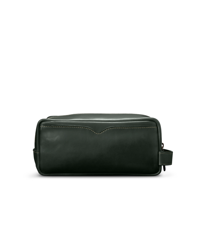 Back view of Bartlett Travel Kit - Midnight Green on plain background