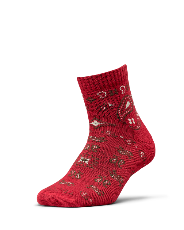 Quarterfront view of Hiker Socks (2-Pack) - Bandana Multi on plain background