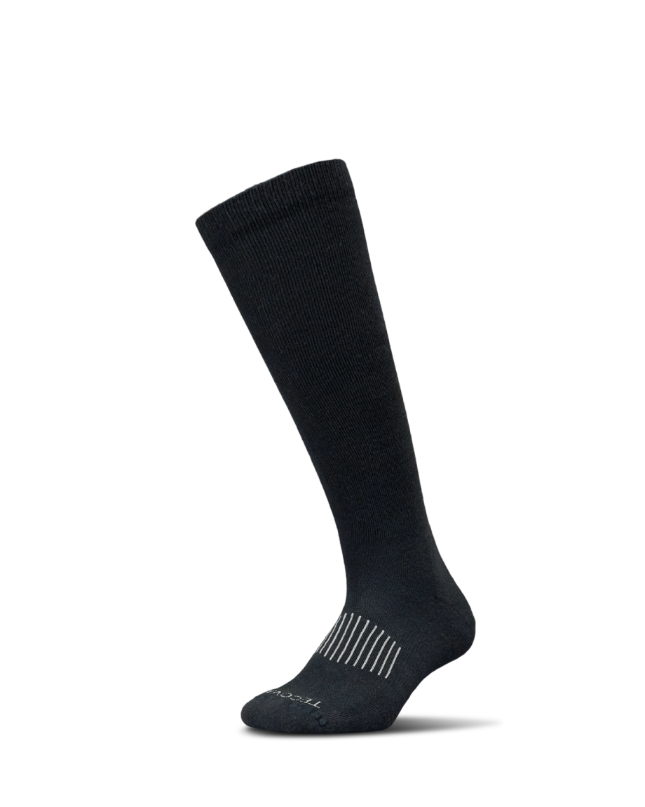 Quarterfront view of Over-The-Calf Socks (3-Pack) - Cactus/Mosaic Multi on plain background