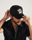 View of Cowboy Patch Hat - Black