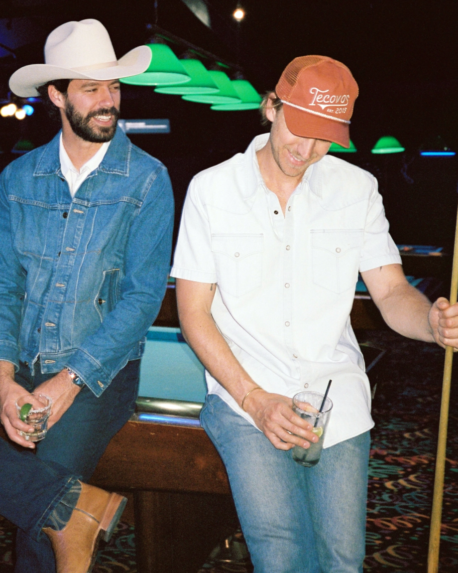 View of Tecovas Gameday Trucker - Burnt Orange