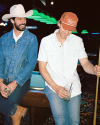 View of Tecovas Gameday Trucker - Burnt Orange