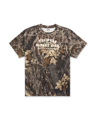 Front view of Men's Tecovas x Mossy Oak Original Break Up T-Shirt - Original Break-Up on plain background