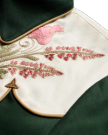 Closeup view of Women's Tecovas X H Bar C Birthday X Shirt - Green