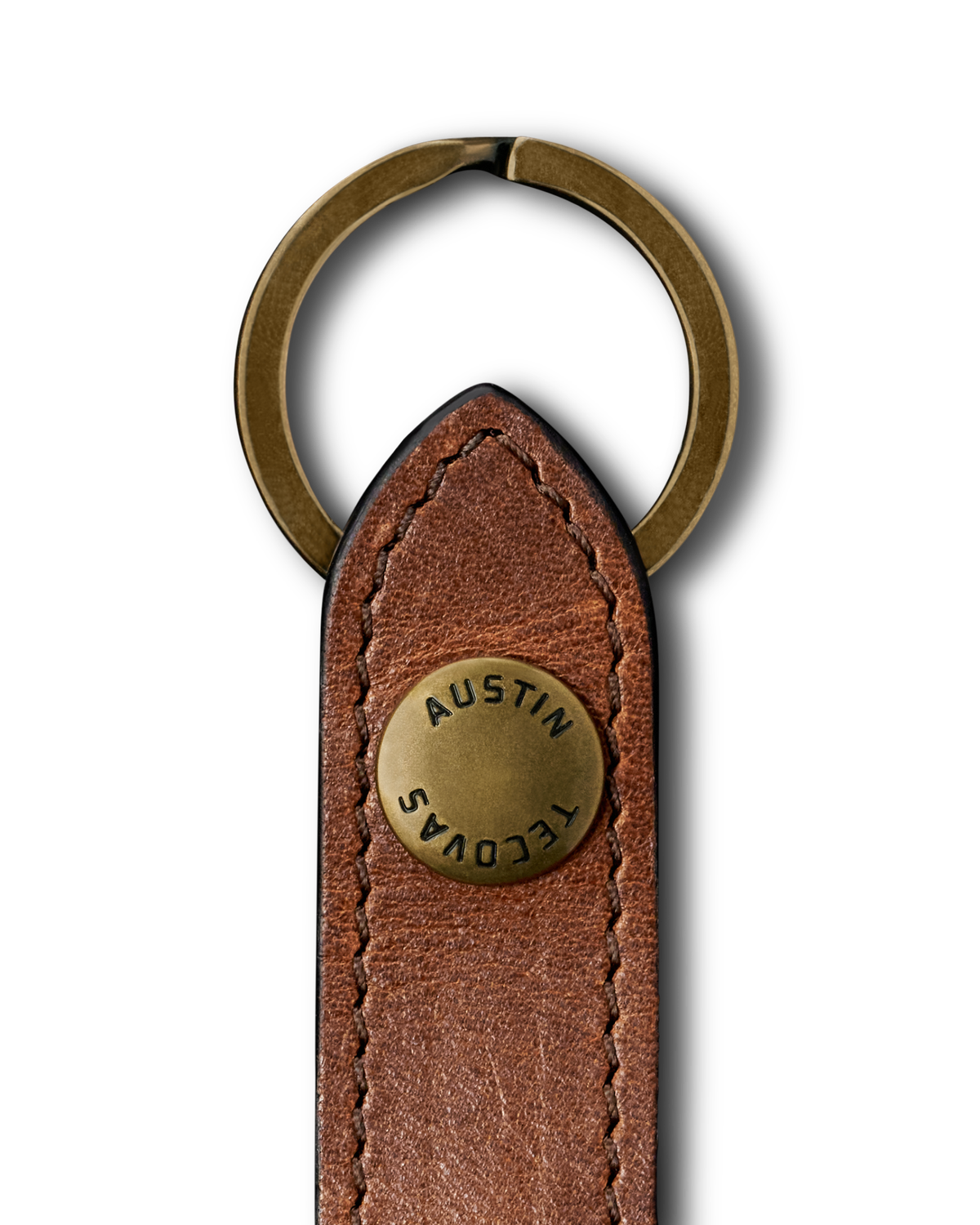 The Bartlett Keychain - Brown cowhide | Tecovas