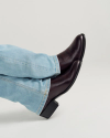 View of The Cartwright - Black Cherry Cowhide