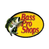 A yellow oval sign with a green largemouth bass and red text reading "Bass Pro Shops.