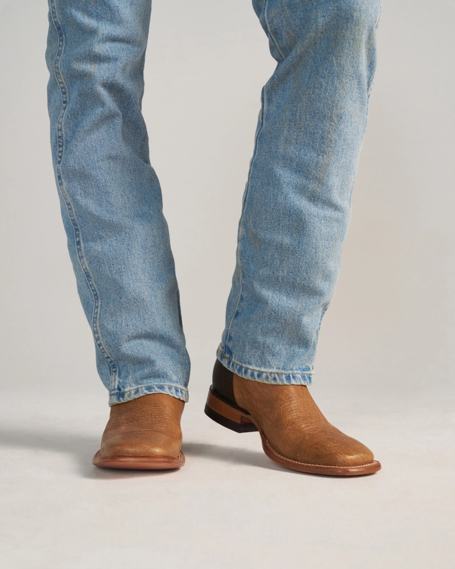 View of The Doc - Tan / Bone Calfskin