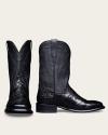 A pair of The Adams, Men's Midnight Giant Gator cowboy boots, shown side by side against a plain background.