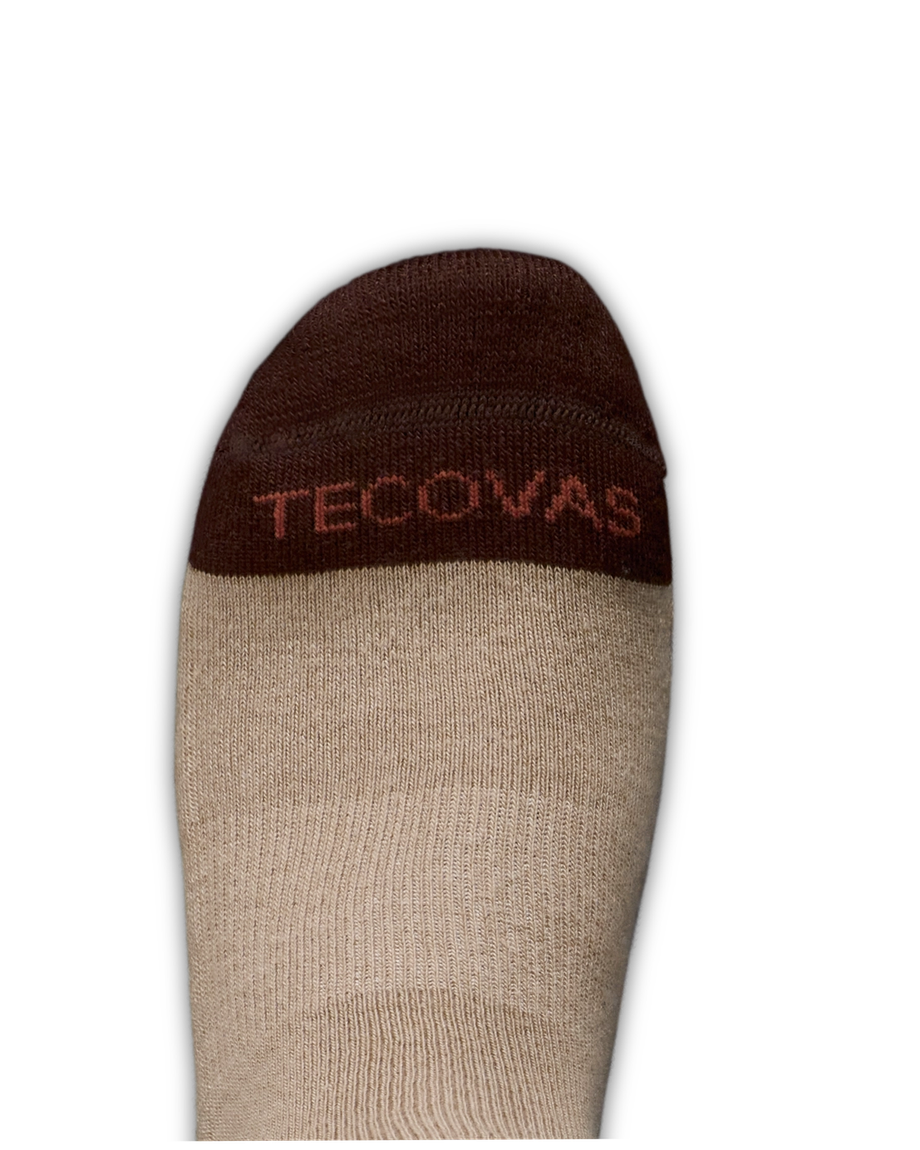 View of Over-The-Calf Socks (3-Pack) - Brown Multi