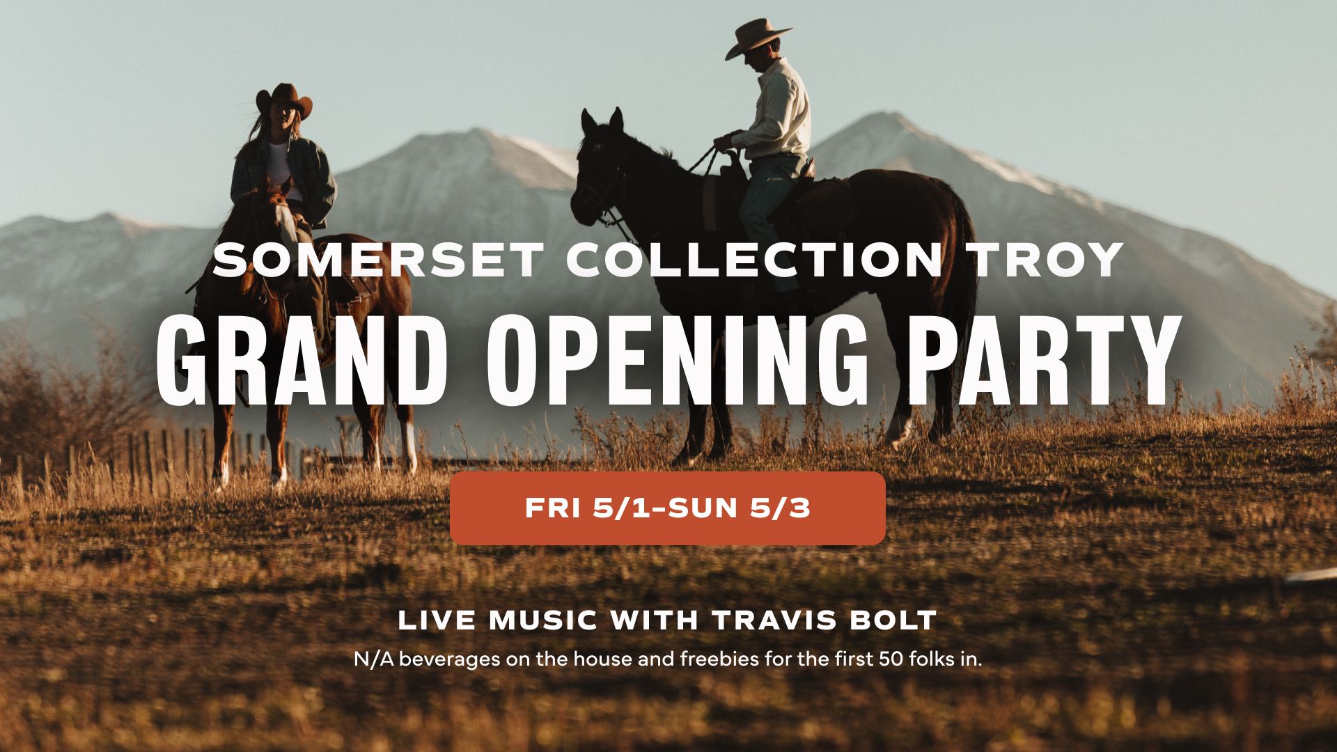 Tecovas Troy Grand Opening 5/1-5/3