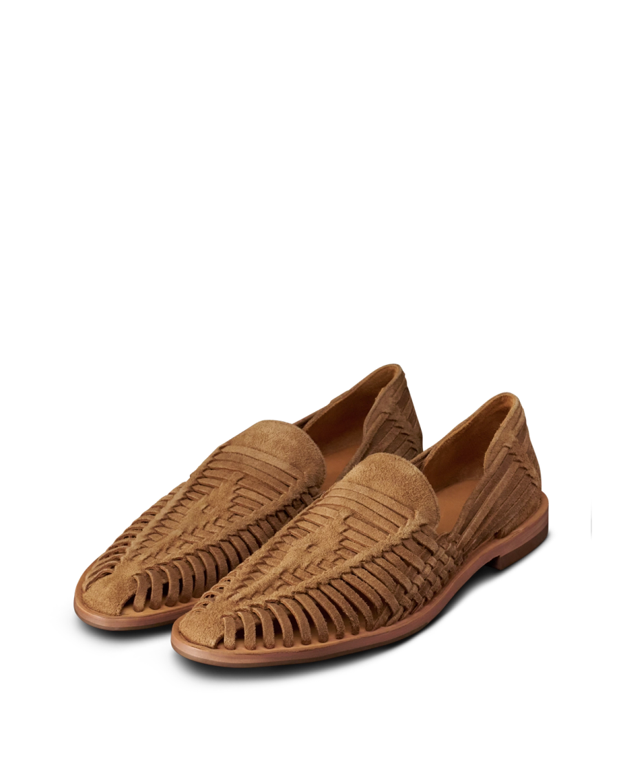 The Mateo in Caramel Roughout - Men's Slip On | Tecovas