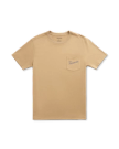Closeup detail view of Men's Store Front Pocket T-Shirt - Khaki/Multi
