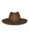 View of The Belle Wool Cowgirl Hat - Medium Brown