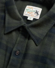 Closeup detail view of Men's Everyday Flannel LS - Black / Gray