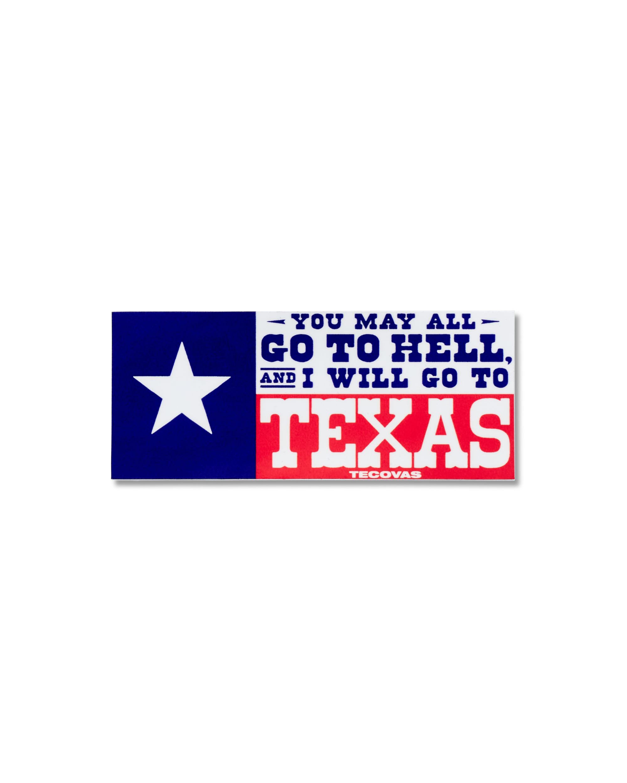 View of I'm Going to Texas Sticker - Multi