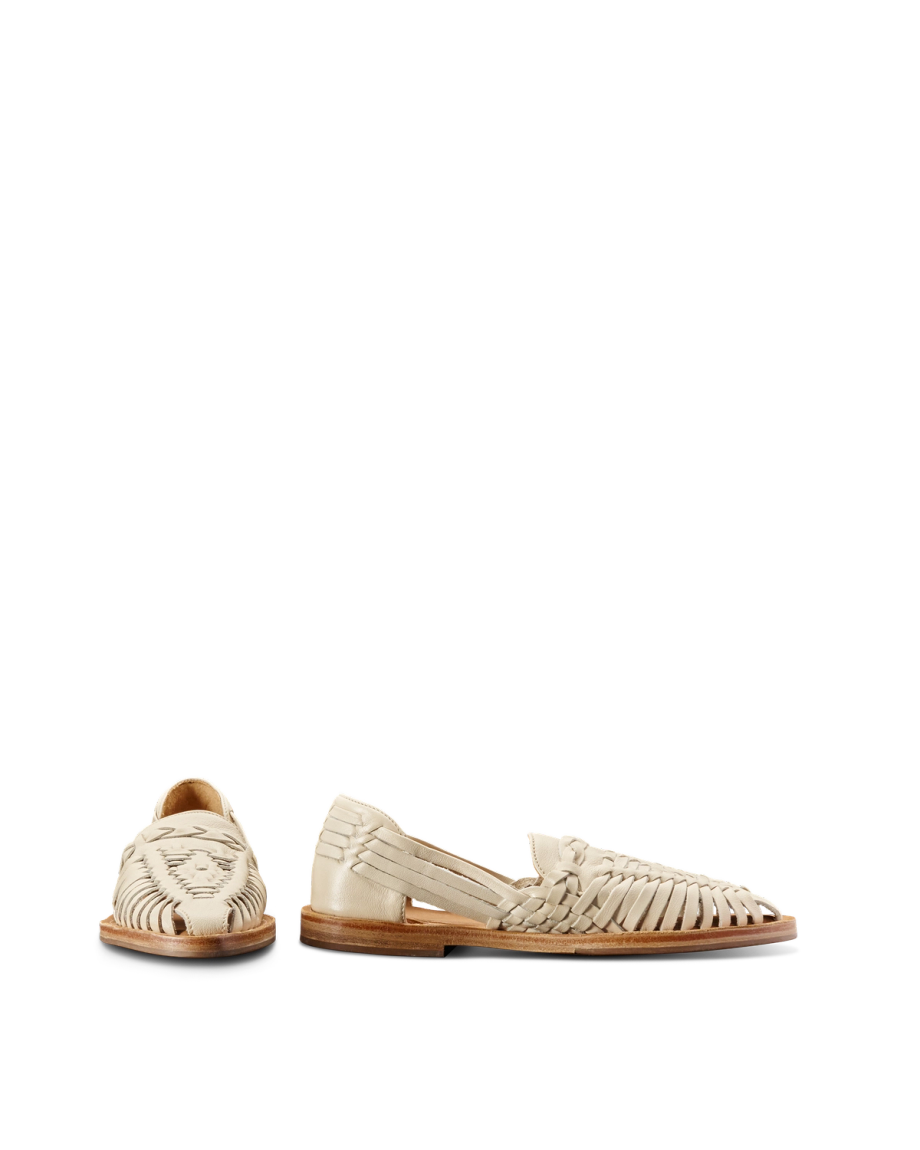 Pair view of The Maya - Bone Cowhide on plain background