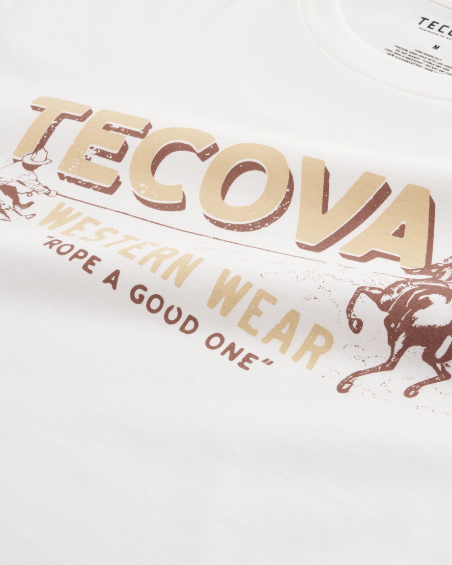 Closeup view of Men's Rope One T-Shirt - Bone/Multi