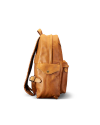 View of Men's Leather Backpack - Caramel