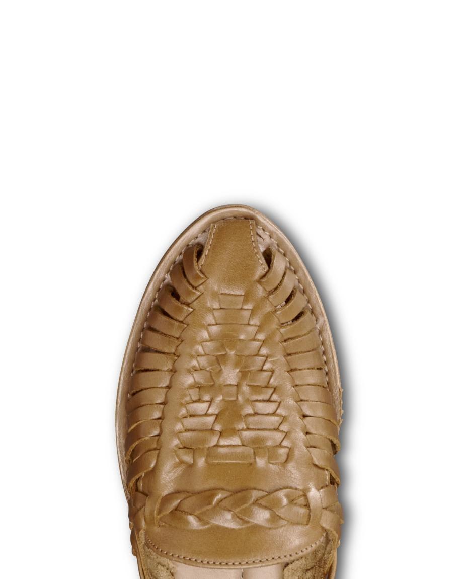 Toe view of The Maya - Camel Cowhide on plain background