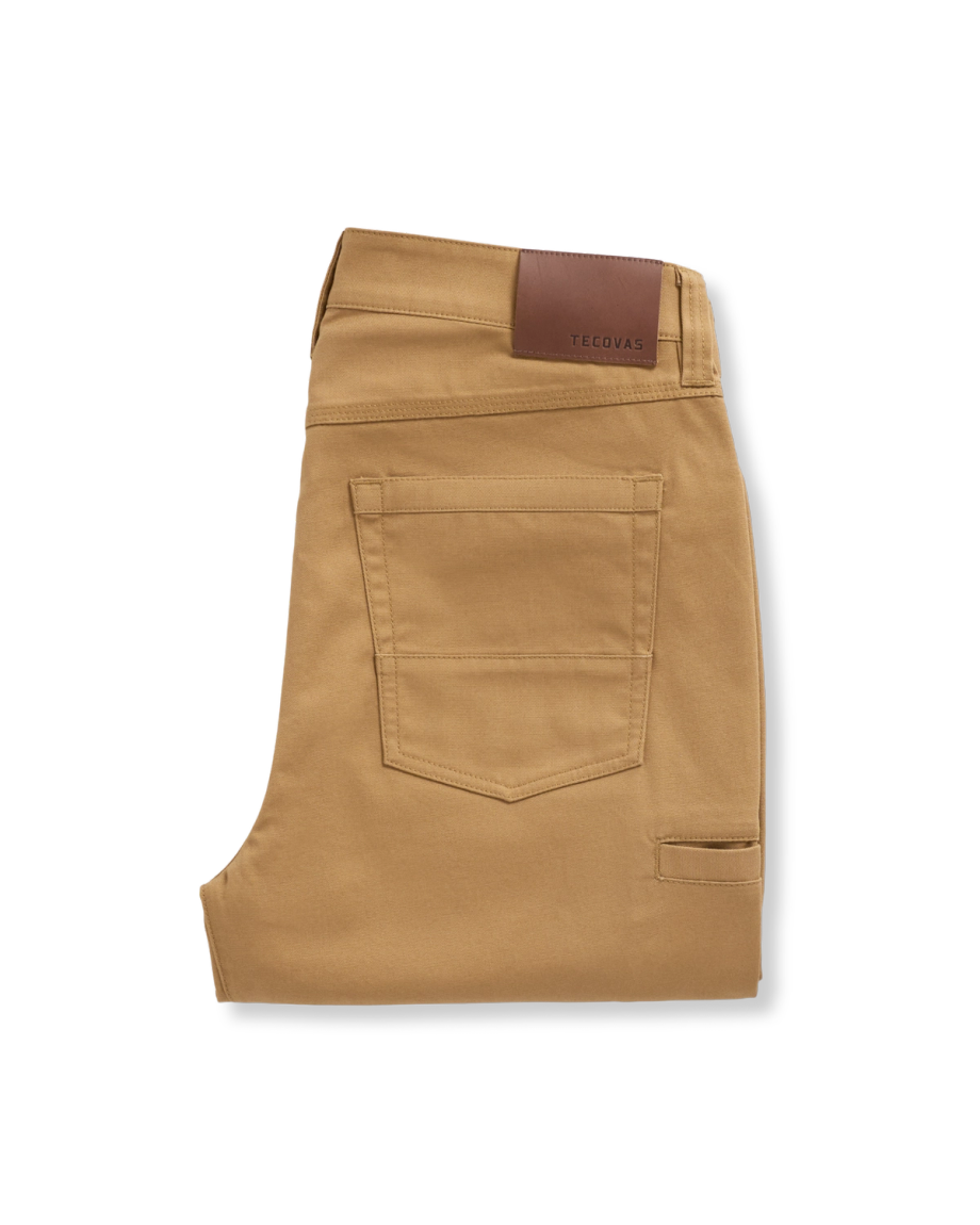 Folded view of Men's Work Pant - Desert Tan on plain background
