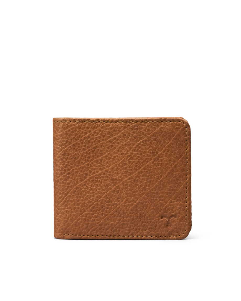 Front view of Bison Billfold - Tan on plain background