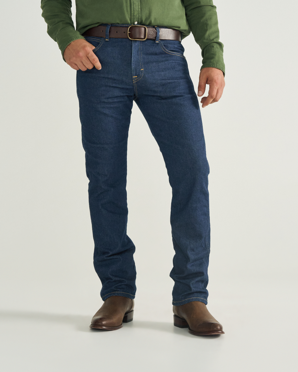 Men's Slim Straight Heritage Denim | Tecovas